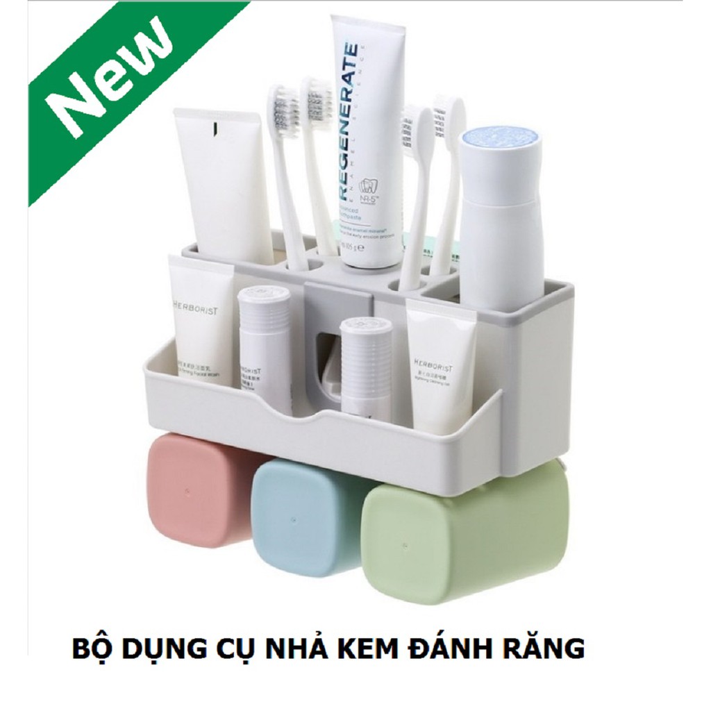 Dụng cụ kệ đựng kem đánh răng, bàn chải, đồ dùng nhà tắm