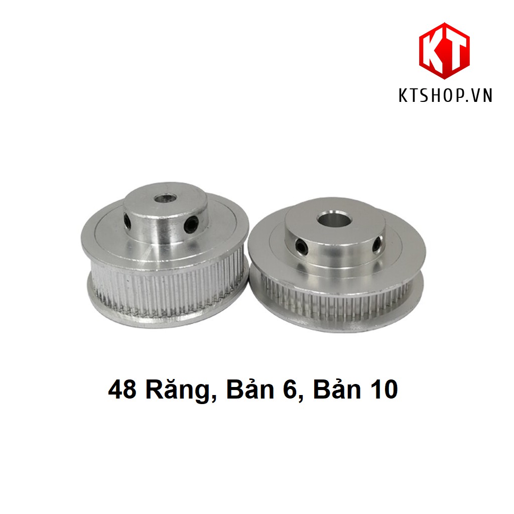 Puly GT2, Bánh răng GT2 48 răng bản 6mm, 10mm