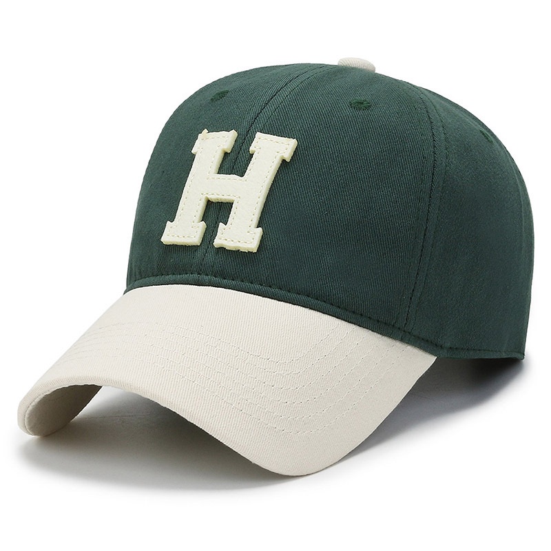 Mũ Lưỡi Trai Phối Màu Tương Phản In Chữ H Thời Trang Xuân Thu Mới Cho Nam Và Nữ