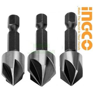 Bộ 3 mũi vát mép lỗ 12mm 16mm 19mm ingco dbcs0031