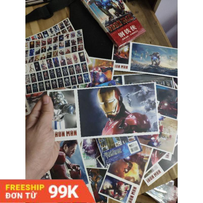 180 Bức Ảnh Postcard IRONMAN Người Sắt Marvel Để Trang Trí Phòng Ngủ+Thiệp Sinh Nhật+Quà Tặng Ý Nghĩa+Sticker dán đt