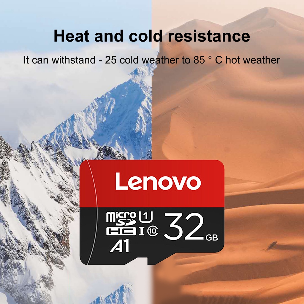 Thẻ nhớ TF LENOVO màu đen tốc độ cao chịu nhiệt độ cao 16G 32G 64G 128G