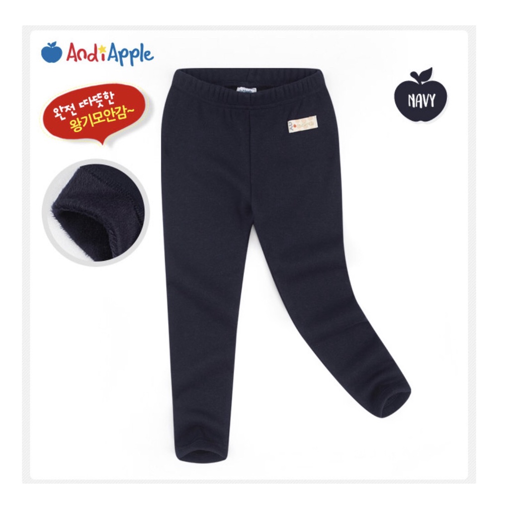 Quần leg lót lông trơn bé gái Andi. HA2774