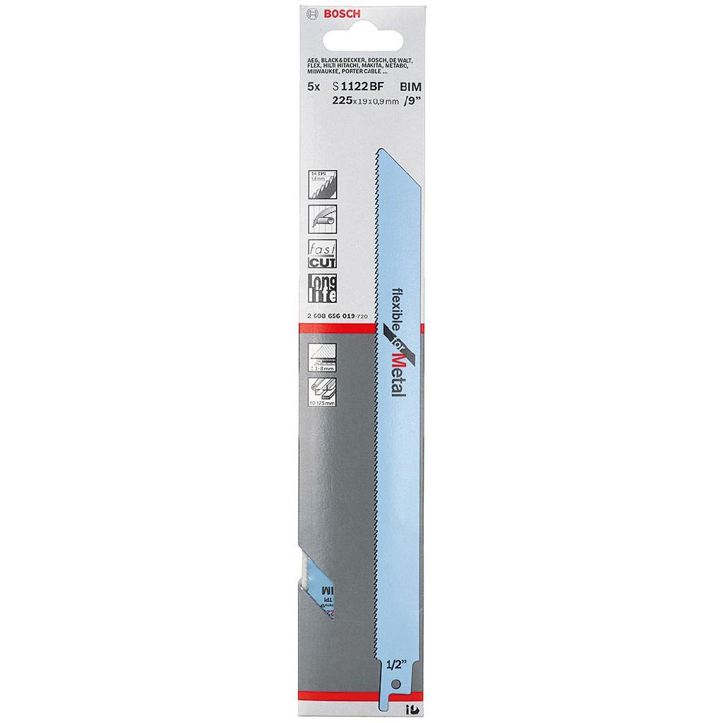 Bộ lưỡi cưa sắt 5 cây Bosch. S1122BF