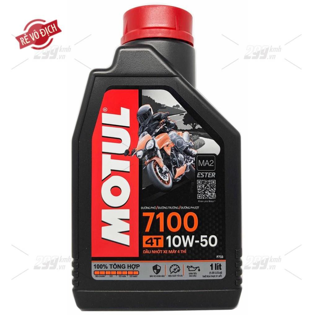 [299 OIL] Nhớt xe côn tay Motul 7100 4T 10W50 1L - New 2021