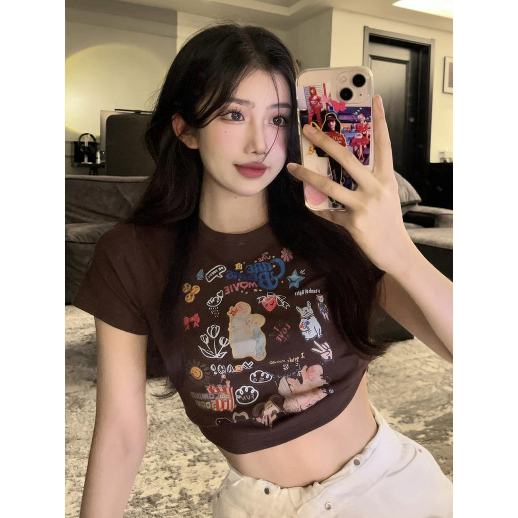 Áo Thun Ngắn Tay In Họa Tiết Thời Trang Mùa Hè 51287