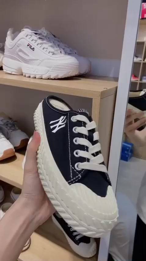 [CHÍNH HÃNG] Giày MLB Mule Playball Origin màu đen dễ mang, MLB NY Authentic | BigBuy360 - bigbuy360.vn