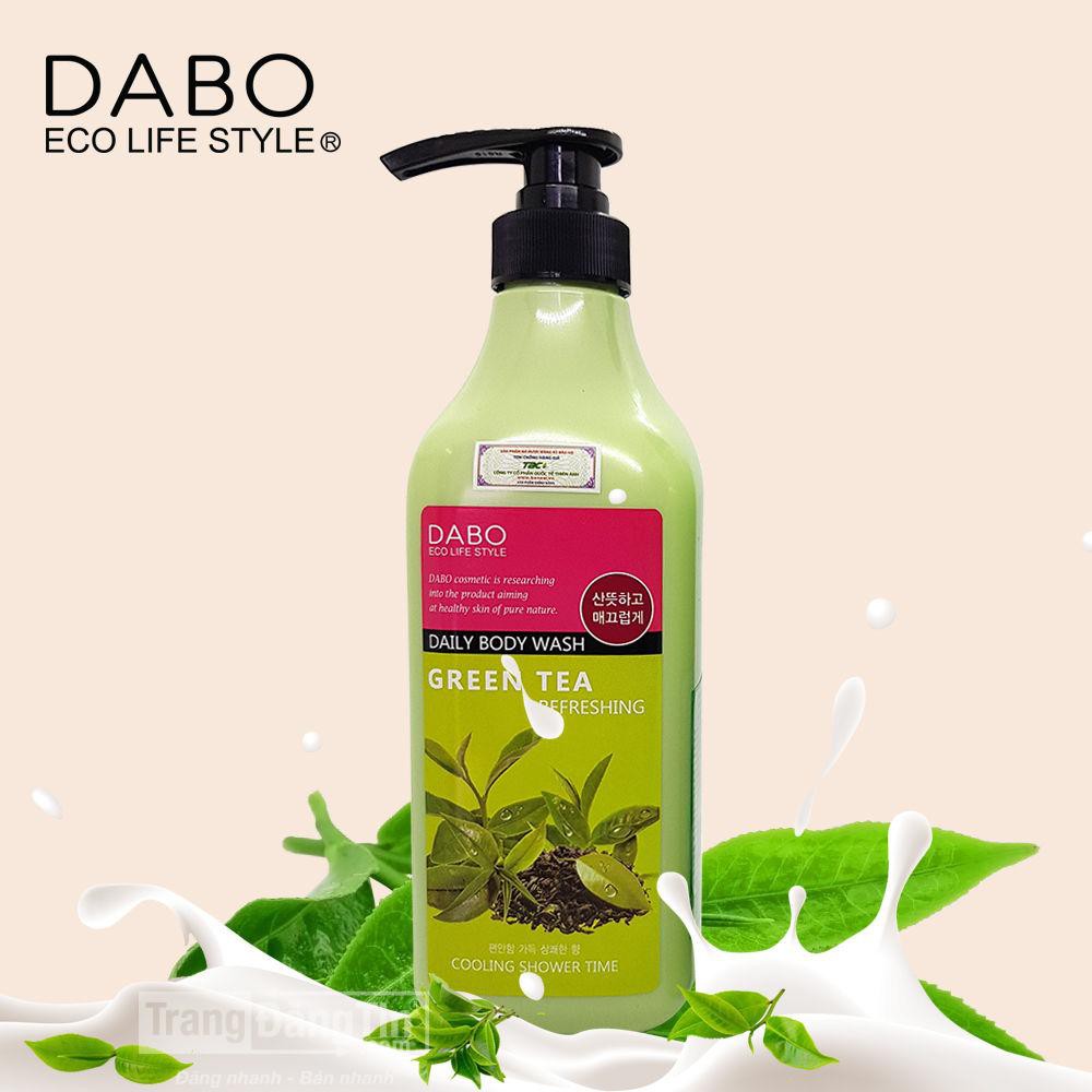 Sữa tắm trà xanh DABO REFRESHING GREEN TEA Hàn Quốc 750ml