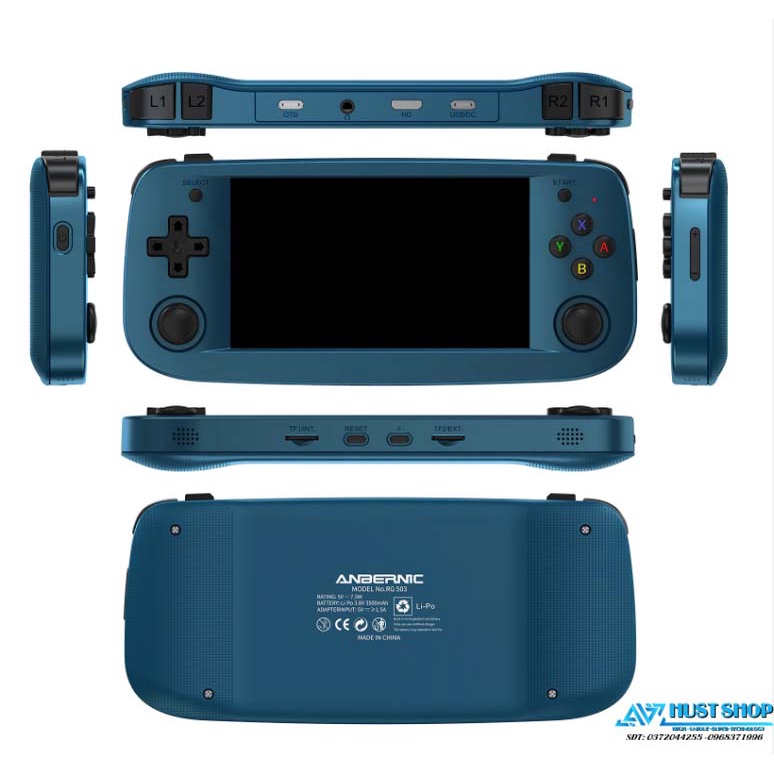 Máy Chơi Game Anbernic RG503 Màn Hình Oled IPS 4.95 inch Chip Cải Tiến Hỗ Trợ Hơn 20+ Dòng games PSP/PS1/Dreamcast/NDS..