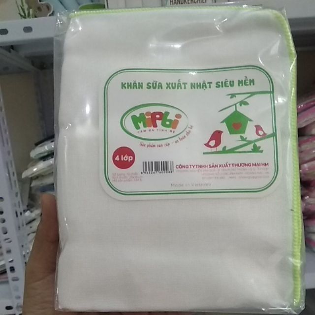 Khăn xô sữa Mipbi 2 lớp, 3 lớp, 4Lớp