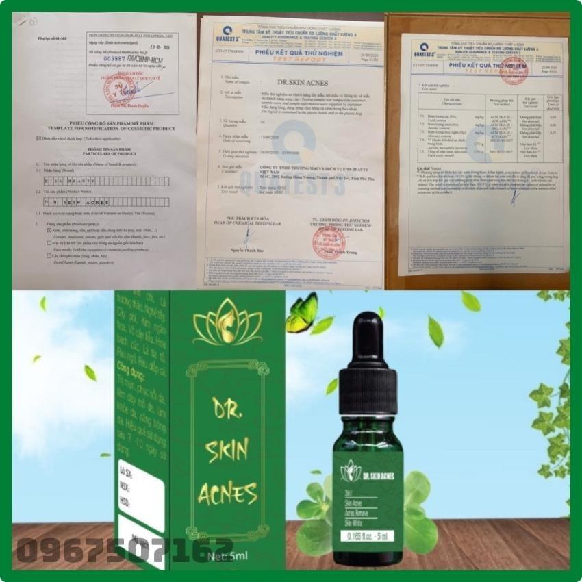 Serum Dr.Skinacnes, serum sạch mụn thâm Dr skinacnes 5ml giúp sạch bay mụn hết thâm làm mịn da hiệu quả trong 7 ngày