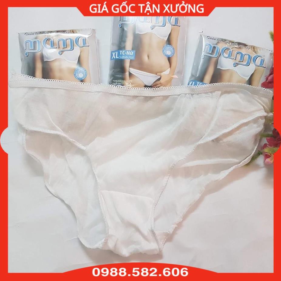 Combo 2 Gói Quần Lót Giấy Cotton Tiện Lợi + 1 Bịch Băng Vệ Sinh Ma Ma