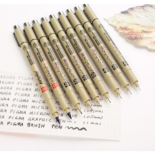 [ tychuotart ] Bút Line Đen Kháng Nước Sakura Micron