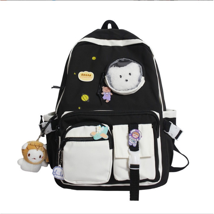 Balo ulzzang nam nữ đi học chống thấm túi nhỏ giá rẻ (không kèm móc bò) BAG U GOC295