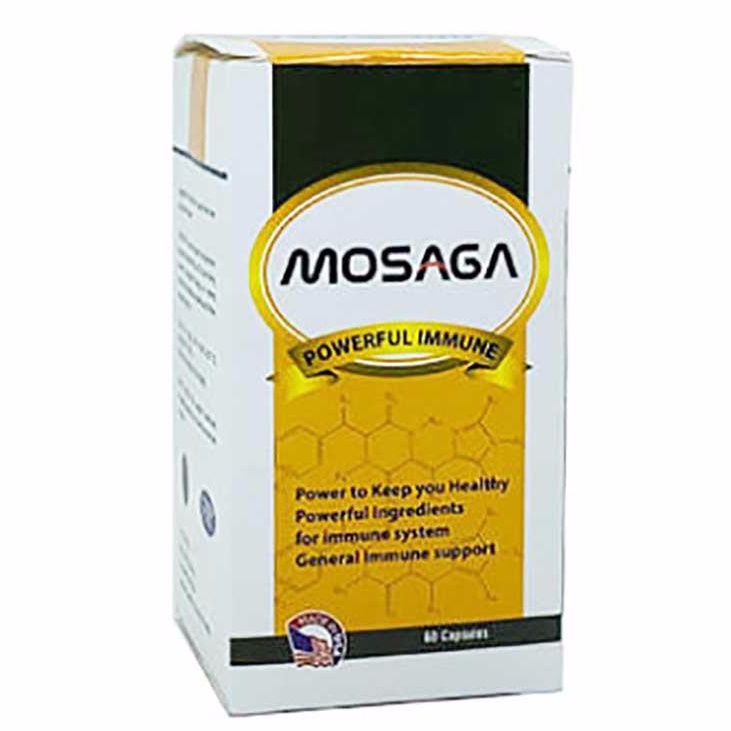 Mosaga - Hỗ trợ tăng cường hệ thống miễn dịch, tăng sức đề kháng cho cơ thể (60 viên)