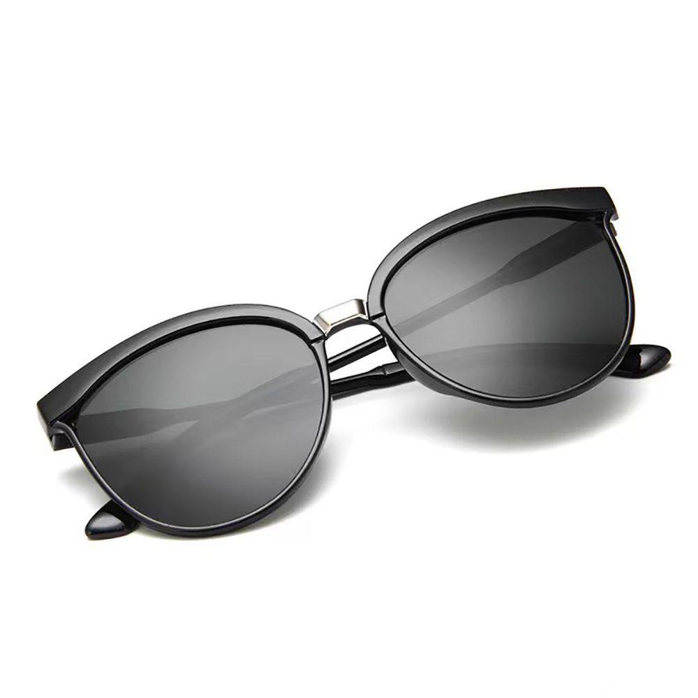 Kính Chống Tia UV Phản Quang Gọng Lớn Phong Cách Hàn Quốc Cho Nam Và Nữ