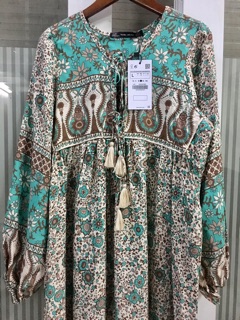 Đầm Zara phong cách boho retro (ảnh thật)