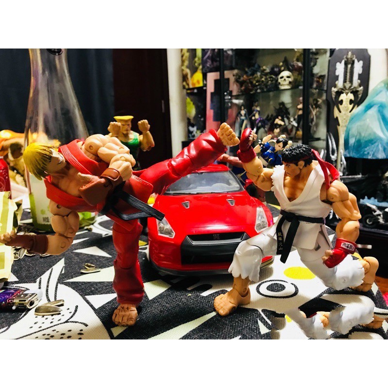 Neca Mô Hình Nhân Vật Truyện Tranh Street Fighter Ryu Ken Chun Li Gouki Guile Bằng PVC