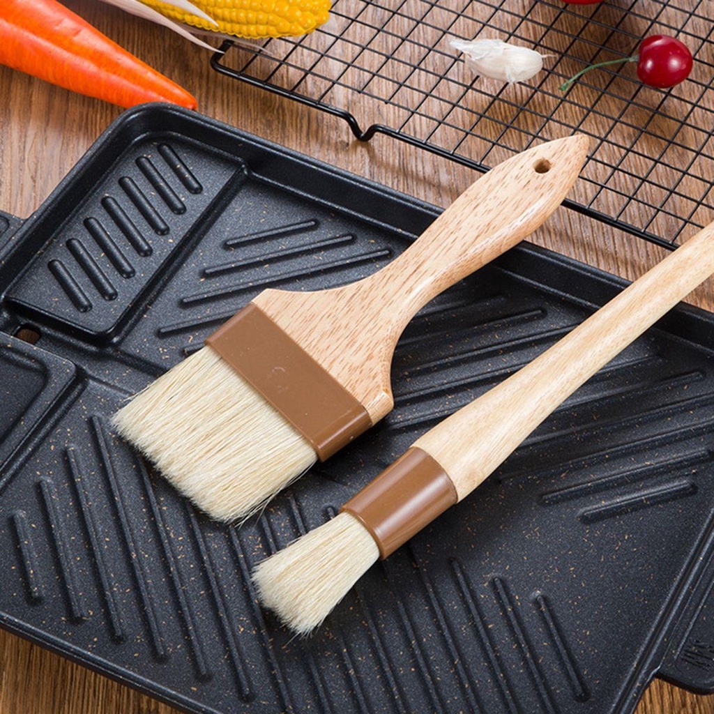 Cọ Phết Sốt Làm Bánh Nướng Bbq Tay Cầm Gỗ Dành Cho Nhà Bếp
