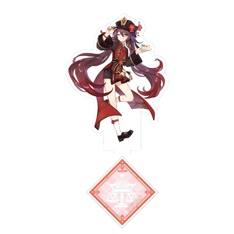 Bảng acrylic trang trí bàn làm việc hình anime Genshin