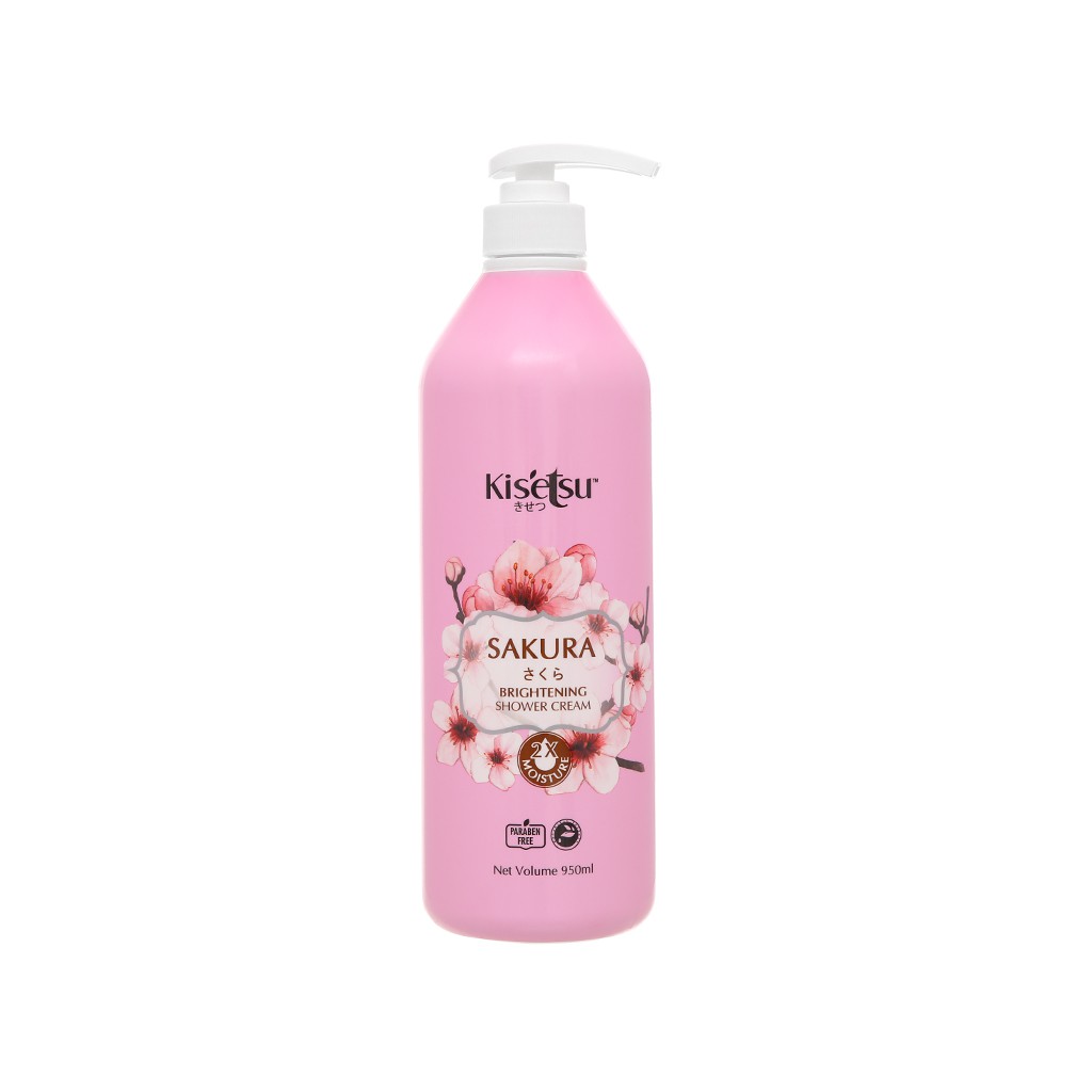 Sữa tắm Kisetsu sáng da dưỡng ẩm Hoa anh đào 950ml