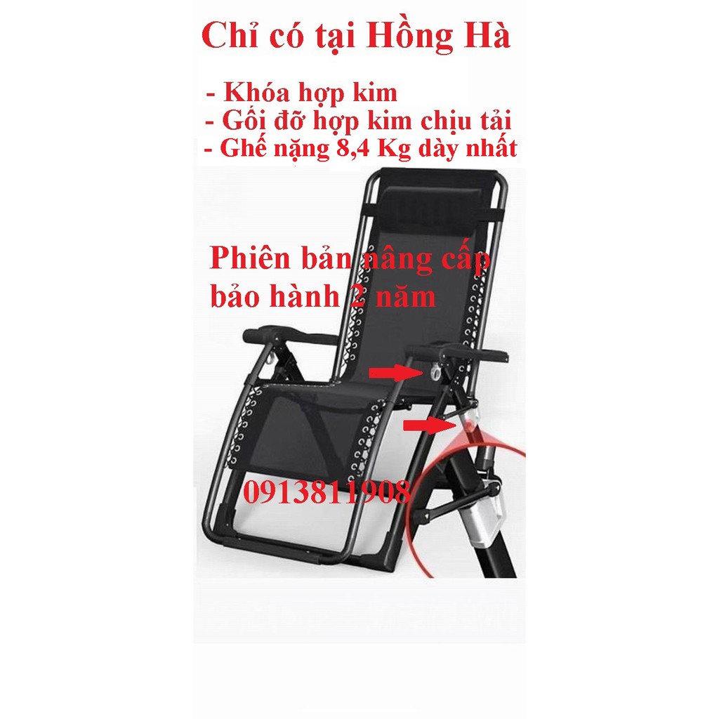 Ghế bố xếp thư giãn Hồng Hà