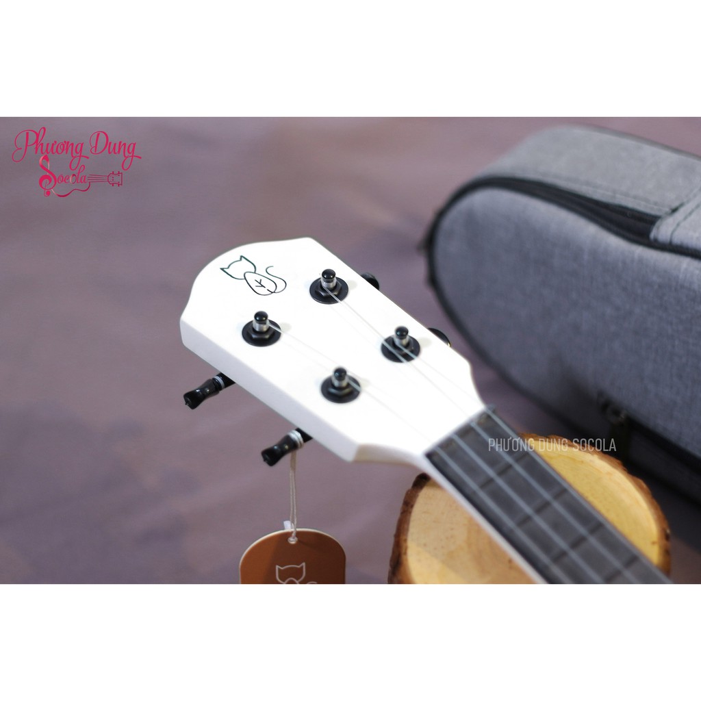 Đàn Ukulele Susanly White - size Concert 23inch - Gồm Full Phụ Kiện