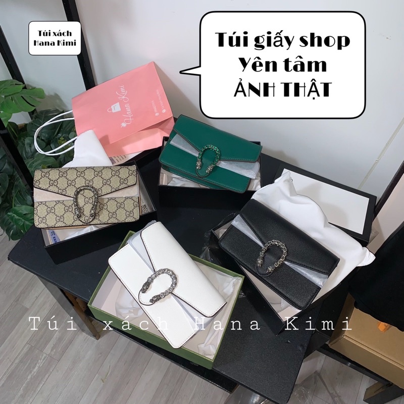 Túi đeo chéo nữ đầu rồng size mini 18 nhỏ gọn FULL HỘP