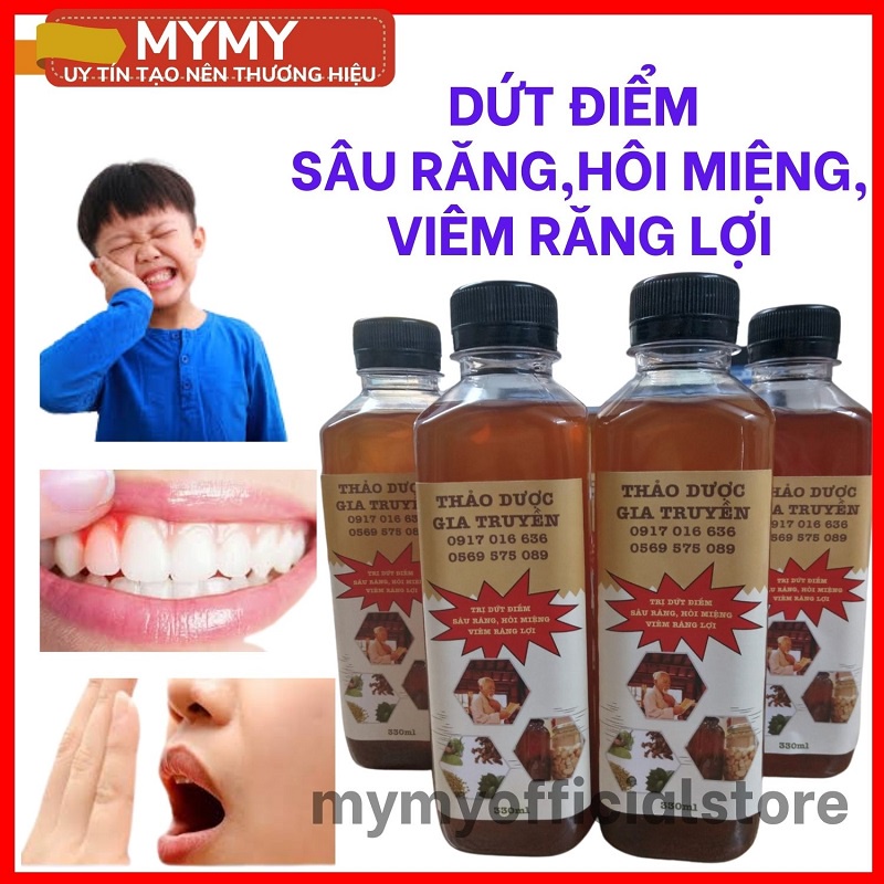 Nước ngậm sâu răng thảo dược gia truyền,  dứt điểm sâu răng, viêm lợi, hôi miêng, chắc chân răng