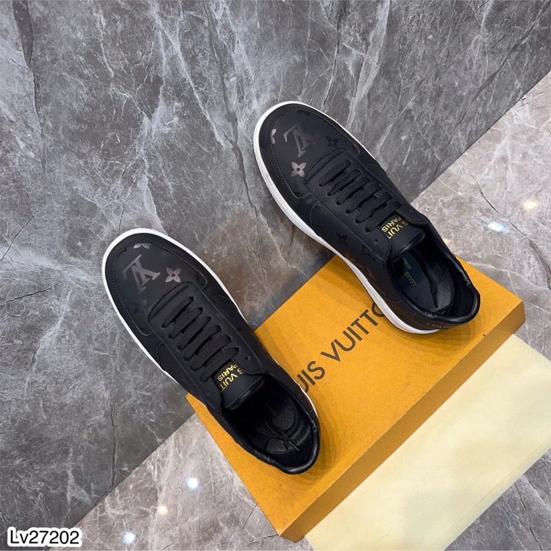 Giày LV Nam Logo Hoa Cao Cấp - Giày Sneaker Nam LV Giá Tốt