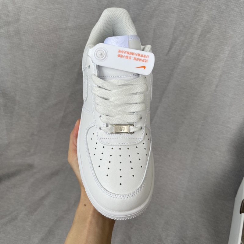 Af1 trắng full hàng cao cấp, af1 full white cao cấp, giày thể thao sneaker nam nữ, lót CODE