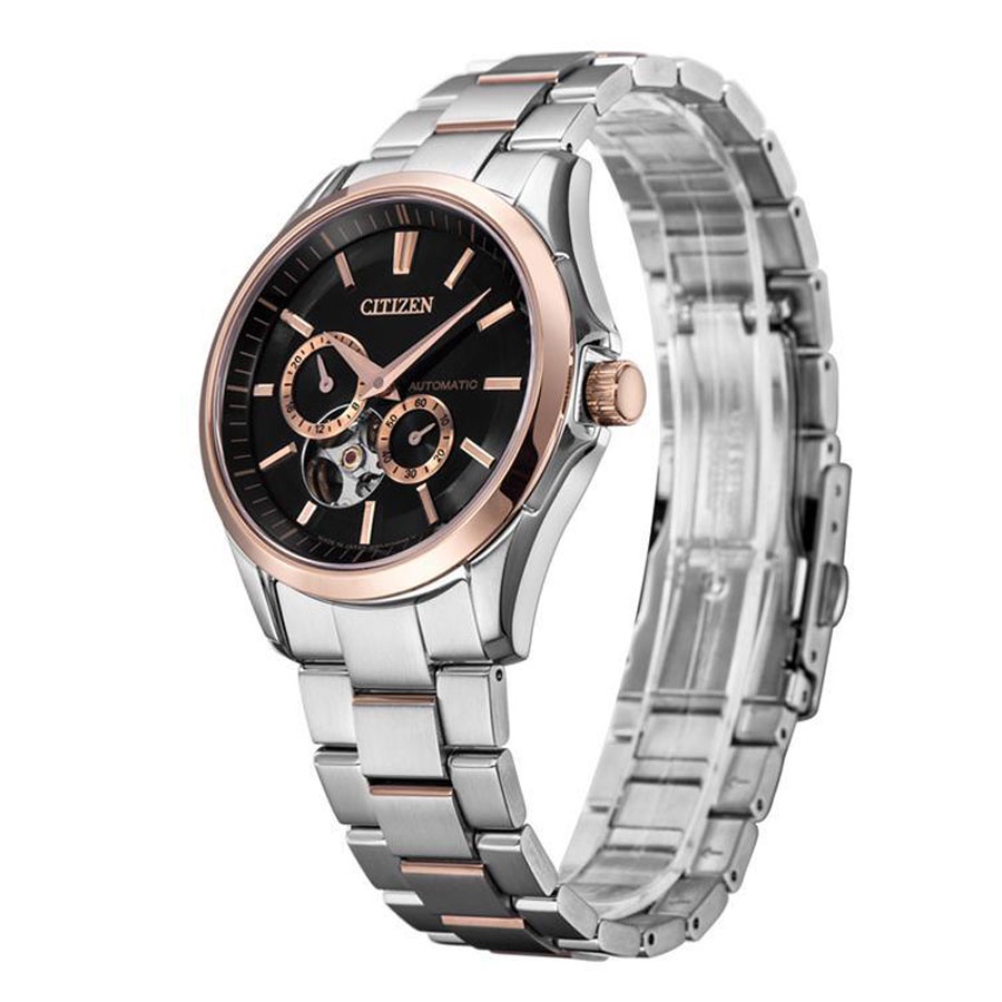 Đồng Hồ Nam Citizen Dây Thép Không Gỉ NP1014-51E - Mặt Đen