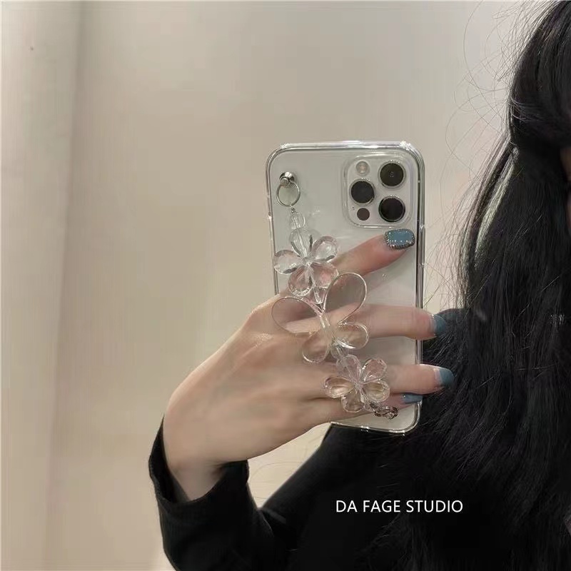 Ốp Điện Thoại Mềm Trong Suốt Có Dây Xích Cho Iphone 14 Pro Max 13 Pro Max 11 Pro Max 12 Pro Max 12 Pro 12 11 Pro Xs Max Se 2020
