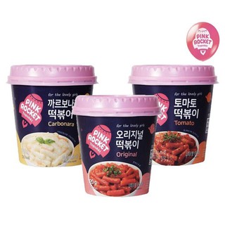Bánh gạo Pink Rocket Topokki truyền thống 120g