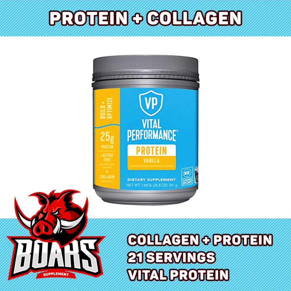 VITAL COLLAGEN PROTEIN, SỮA PROTEIN + COLLAGEN KẾT HỢP CHO NGƯỜI CẦN BỔ SUNG PROTEIN VÀ TĂNG SỨC KHỎE LÀN DA (784 GRAMS)