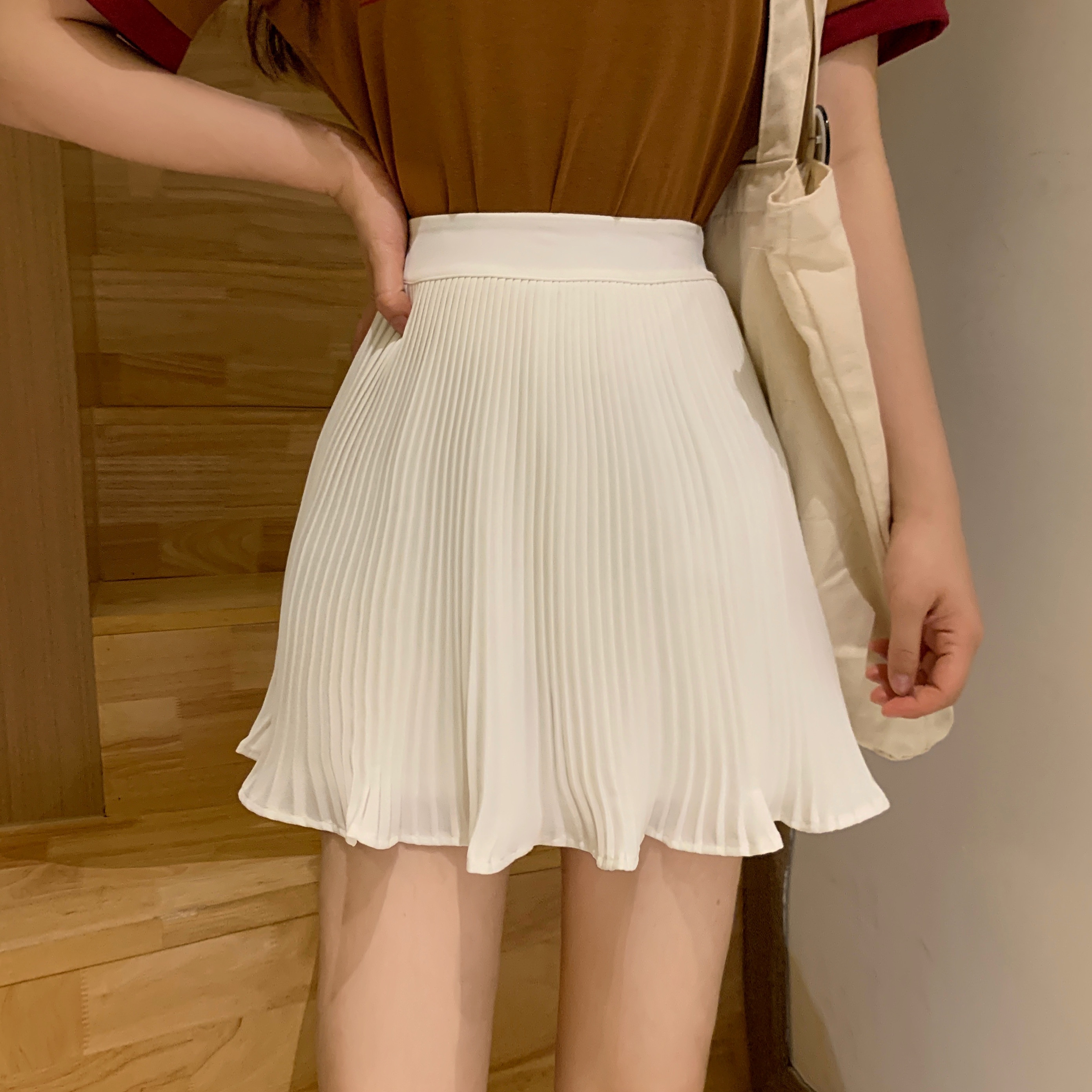 Chân Váy Chữ A Lưng Cao Xếp Ly Xinh Xắn Cho Nữ | BigBuy360 - bigbuy360.vn
