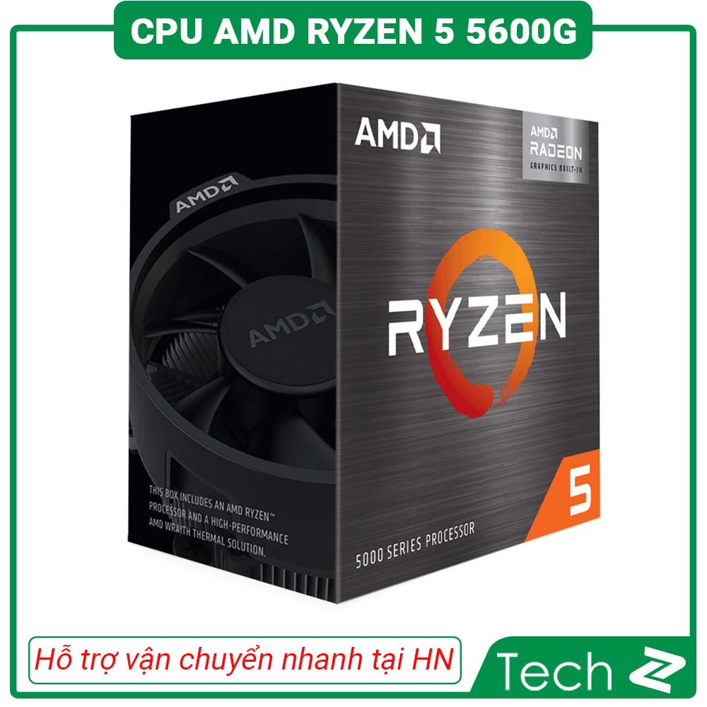 CPU AMD Ryzen 5 5600G (3.9GHz Upto 4.4GHz / 19MB / 6 Cores, 12 Threads / 65W / Socket AM4) | BigBuy360 - bigbuy360.vn