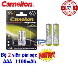 Bộ 2 Pin Sạc AAA (3A) Camelion LockBox Rechargeable Accu / AlwaysReady 1100mAh - 1.2V
