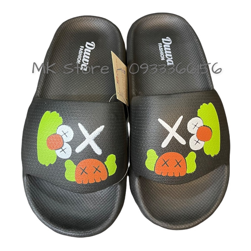 DÉP BÁNH MÌ THÔNG HƠI QUAI NGANG HOẠT HÌNH SIÊU NHẸ CAO 3CM ĐI MƯA