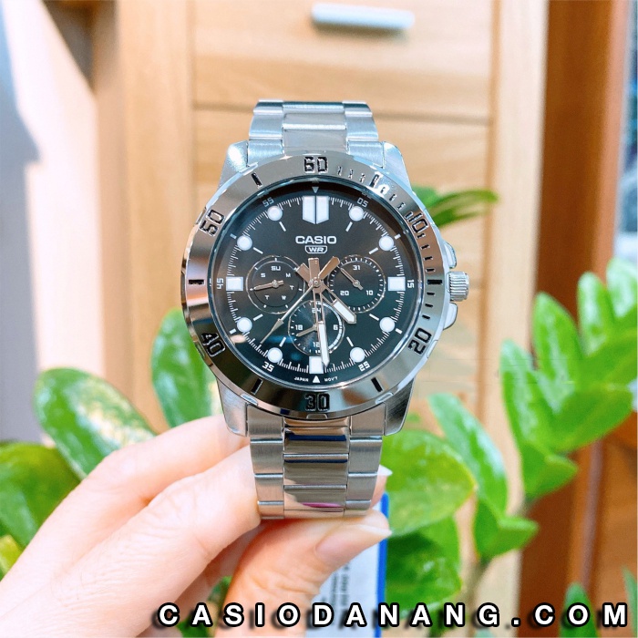 Đồng hồ nam dây kim loại Casio Standard chính hãng Anh Khuê MTP-VD300D-1EUDF (45mm)