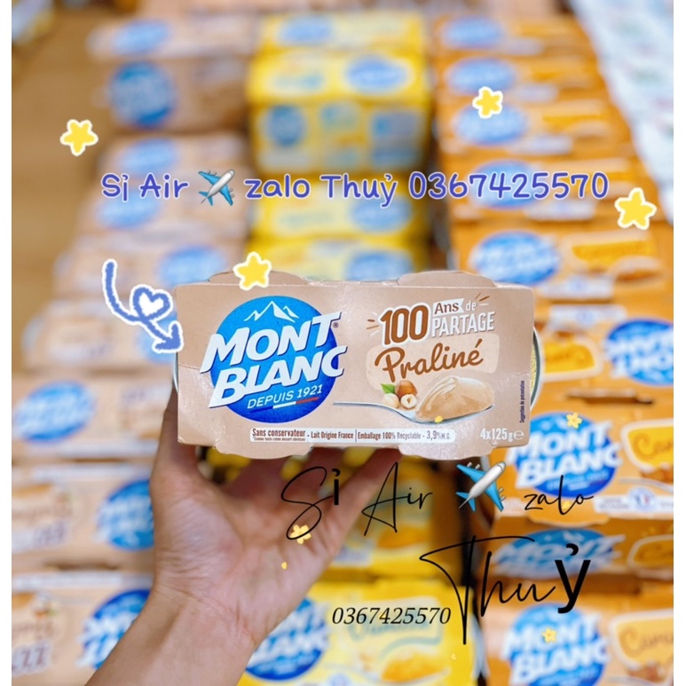 ( Air đủ bill date 2024) Váng Sữa Mont Blanc Nội Địa Pháp Cho Bé Từ 10m