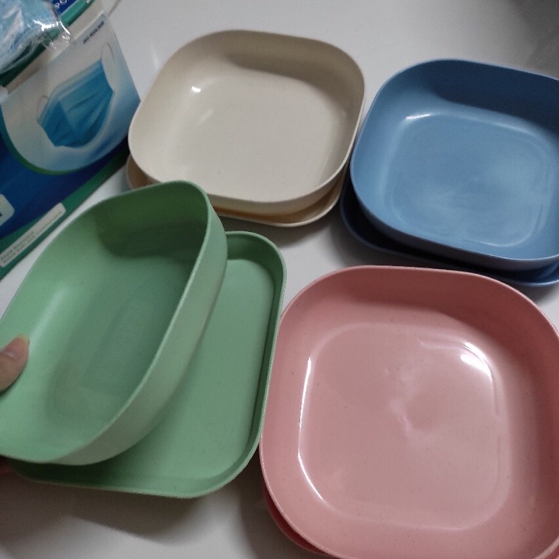 Set 8 đĩa lúa mạch đủ màu nhỏ gọn tiện lợi