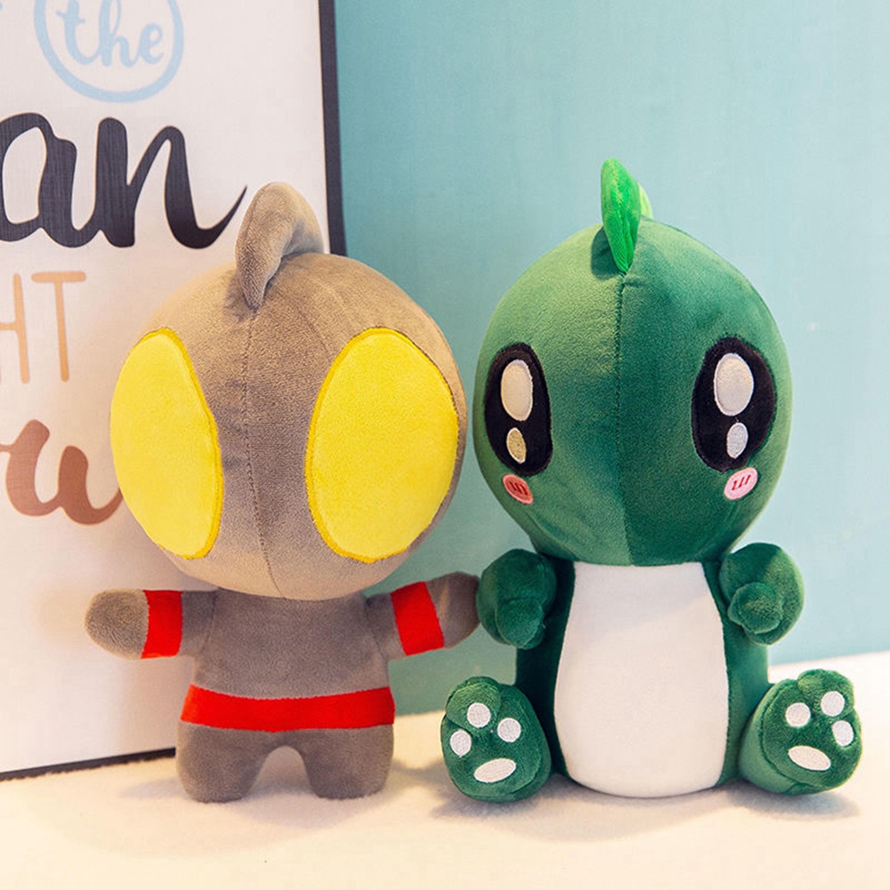 Đồ Chơi Nhồi Bông Siêu Mềm Hình Ultraman Và Khủng Long Đáng Yêu Cho Bé