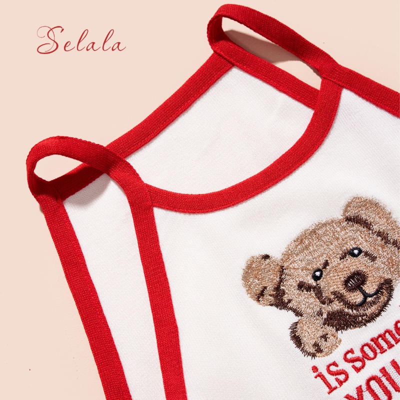 Áo Bra Gấu Selala Croptop Dáng Ổm Đáng Yêu Thoáng Mát Nổi Bật V13
