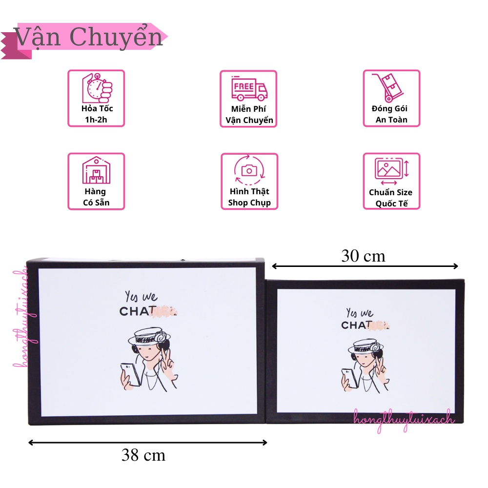 Hộp Nam Châm CN Trắng, Hôp Giấy Quà Tặng CN Trắng Nguyên Bản [Có sẵn]