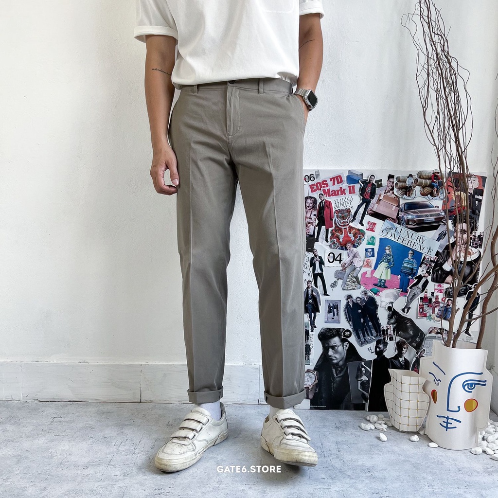 Quần Kaki Nam GD, quần dài âu công sở dáng Pencil Fit phong cách Hàn Quốc tối giản - GATE6 - #4807
