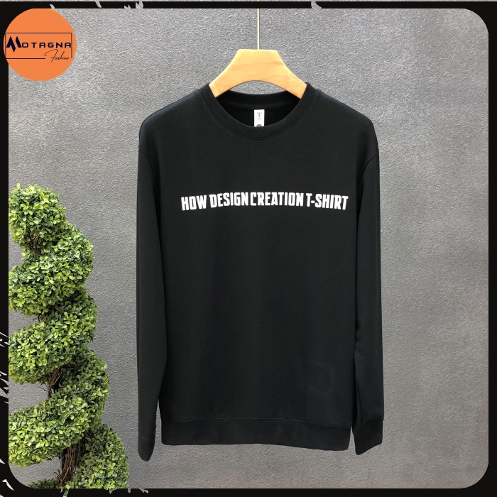 Áo nỉ nam dài tay, Áo sweater chất đẹp kiểu dáng Hàn Quốc in How to make mã NZ623