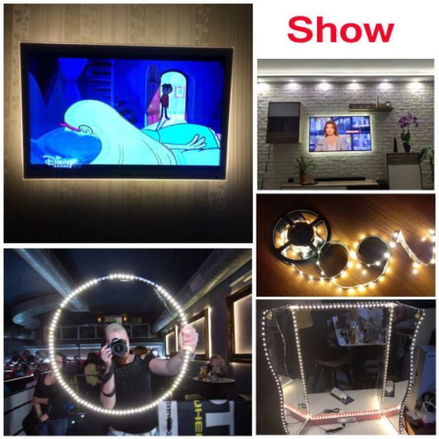 Cuộn Dây LED đầu cắm USB 5V cho TV hiệu ứng đẹp kèm khiển 24 phím