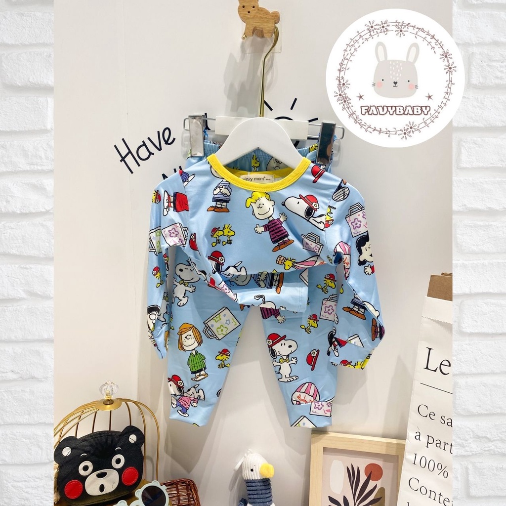 Bộ Dài Tay Cho Bé MINKY MOM Thun 3D Chủ Đề Hoạt Hình Vui Nhộn Bắt Mắt Động Vật Cute Trẻ Em 0 1 2 3 4 5 Tuổi - Favybaby