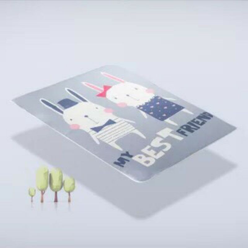 Thảm lót chống thấm 4d cho bé size 50x70